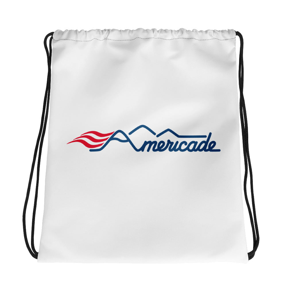 Americade Drawstring Bag - White